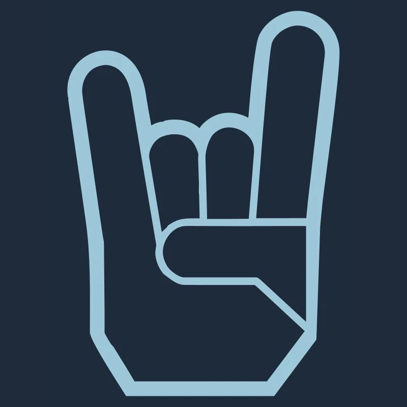 Rock Hand Pommesgabel Devilhand