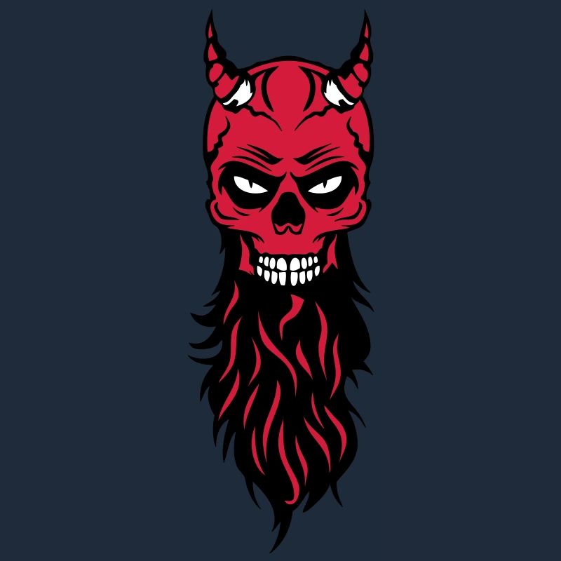 dead head hipster devil bearded beard fantasy luc