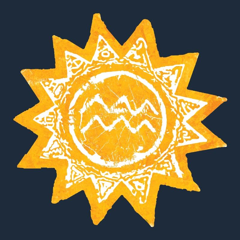 Design abstrait du soleil dans les tons de jaune de Majorque