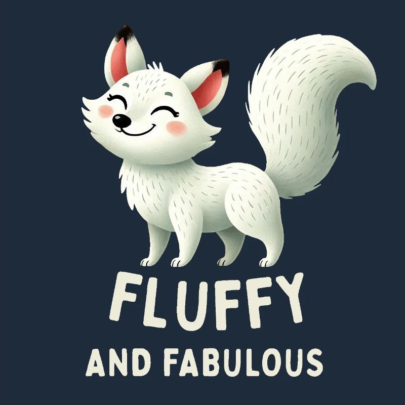 Fluffy White Fox