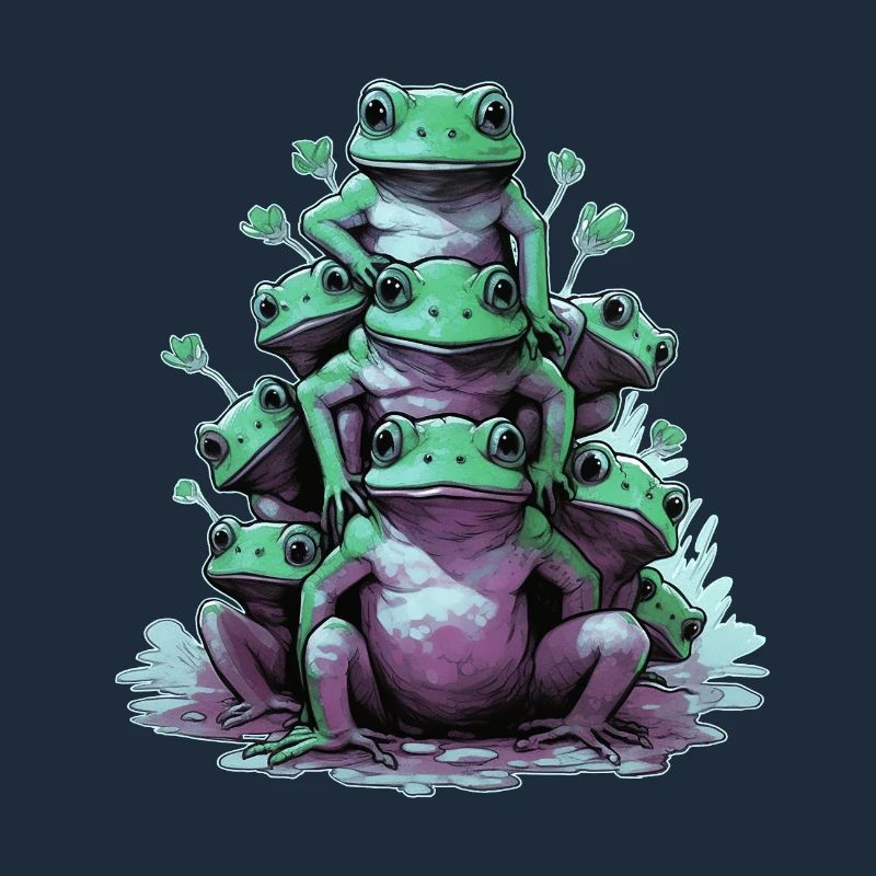 Funny frogs