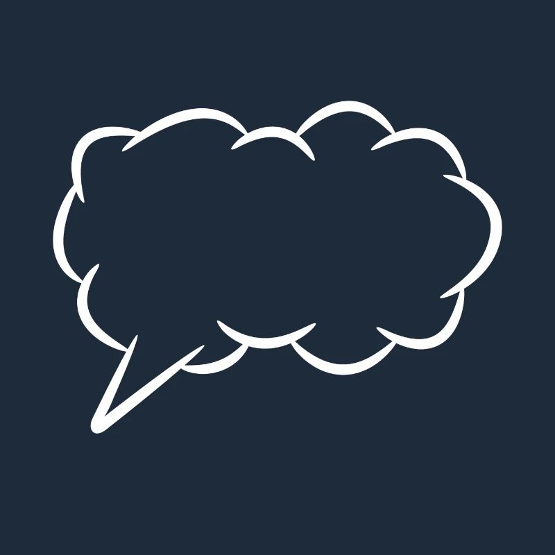 Speech bubble thought bubble