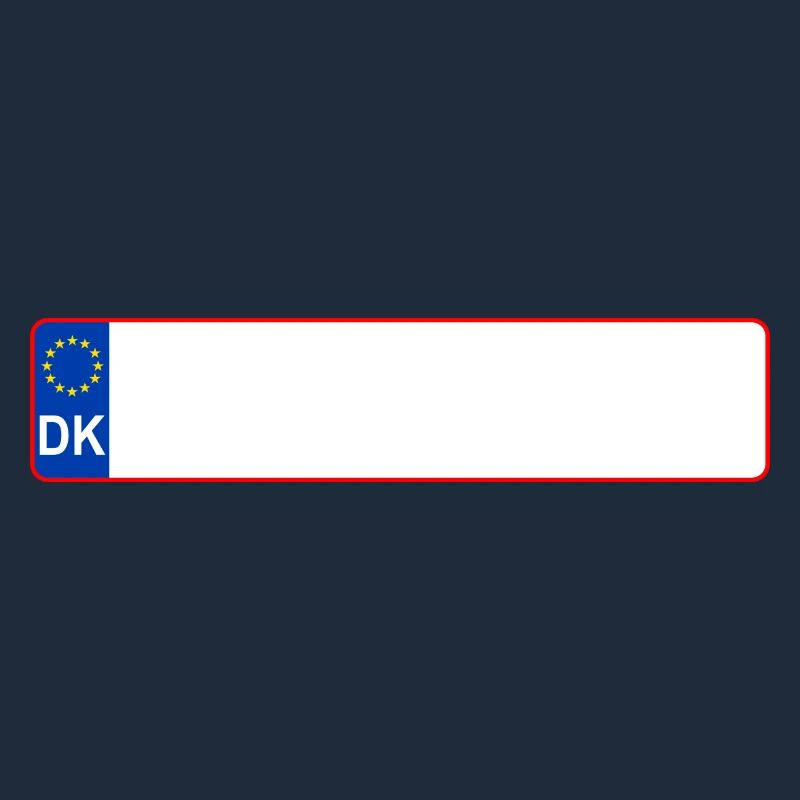 plaque d'immatriculation DK