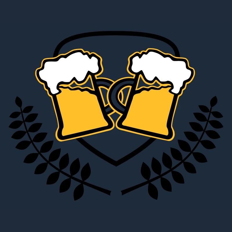 Beer crest lash drinking alcoolisée icon Logo