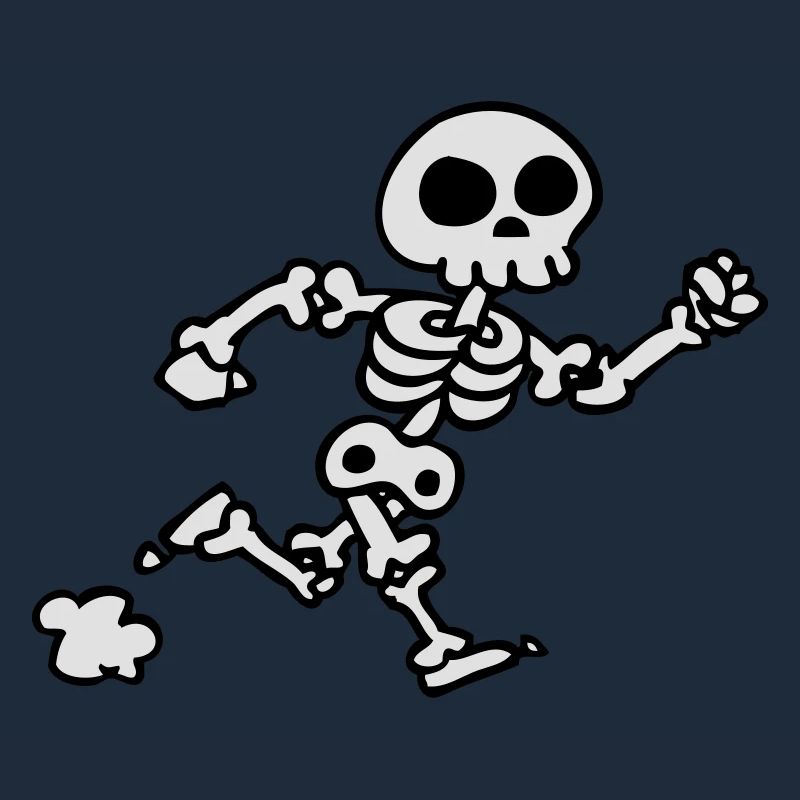 skeleton jogging