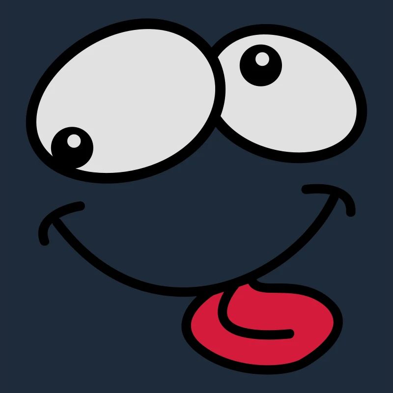 Stupide Crazy Grimace Comic Cartoon Face