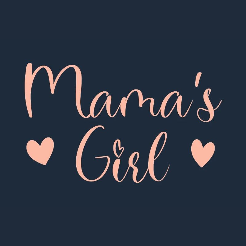Fille de Maman Script Rose