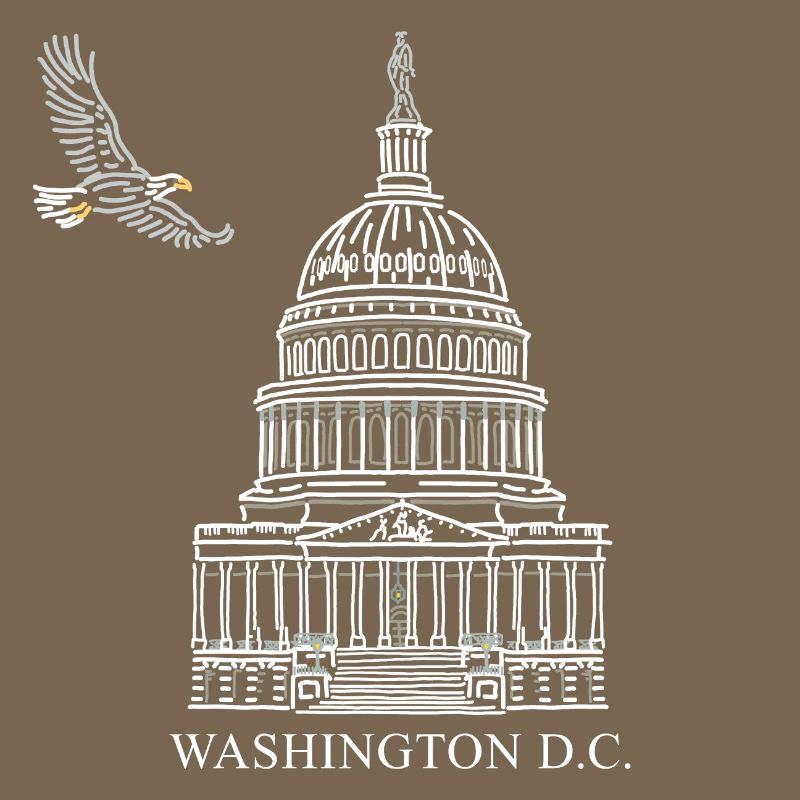 Washington D.C., Structure du Capitole, Pygargue à tête blanche