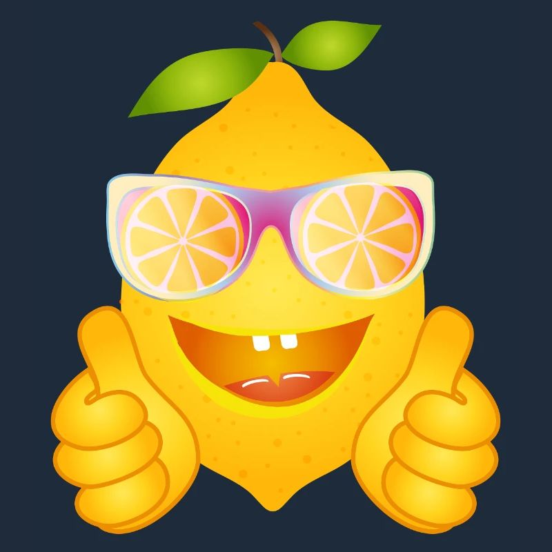 Citron frais avec lunettes de soleil – Comic Fruit