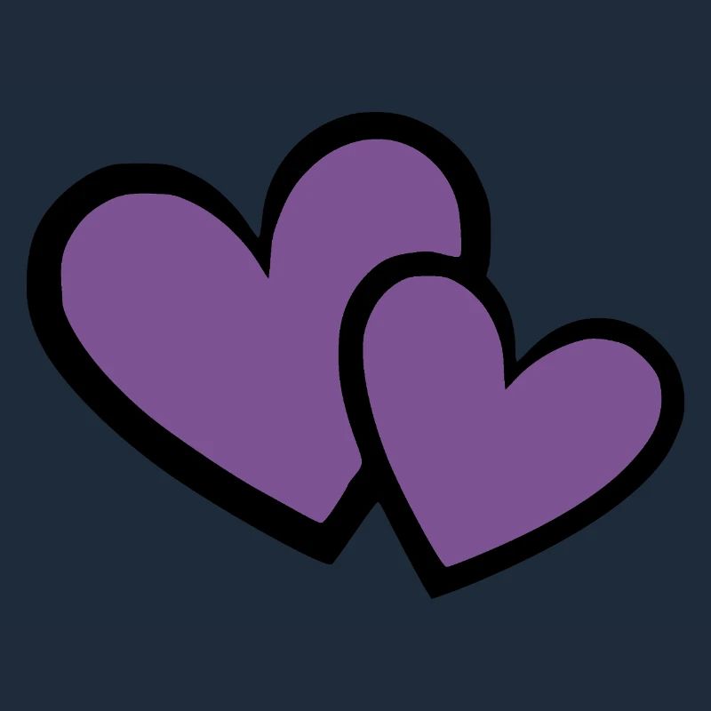 2 Violet Heart Heart Violet Heart Pattern