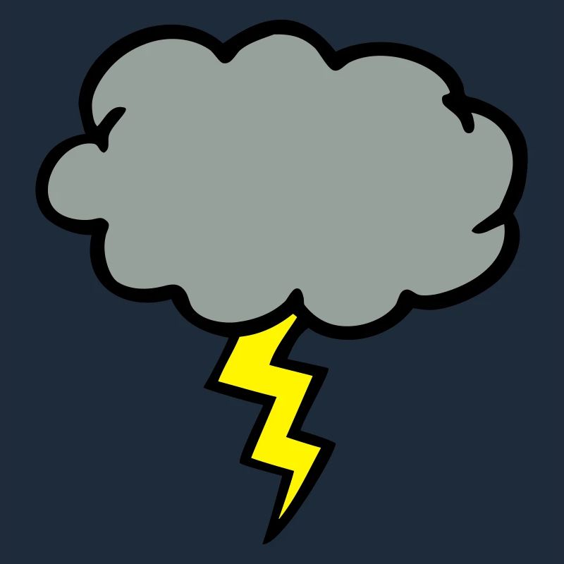 nuage d'orage éclair coup de foudre