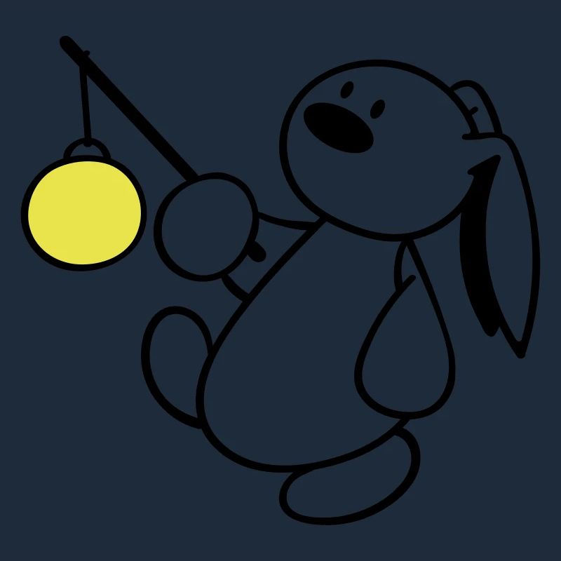A cute Bunny with Lantern