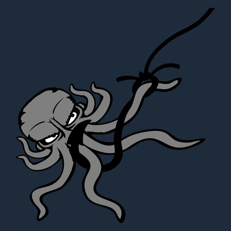 Octopus Fish Hook Angler Caught On Hook Fight