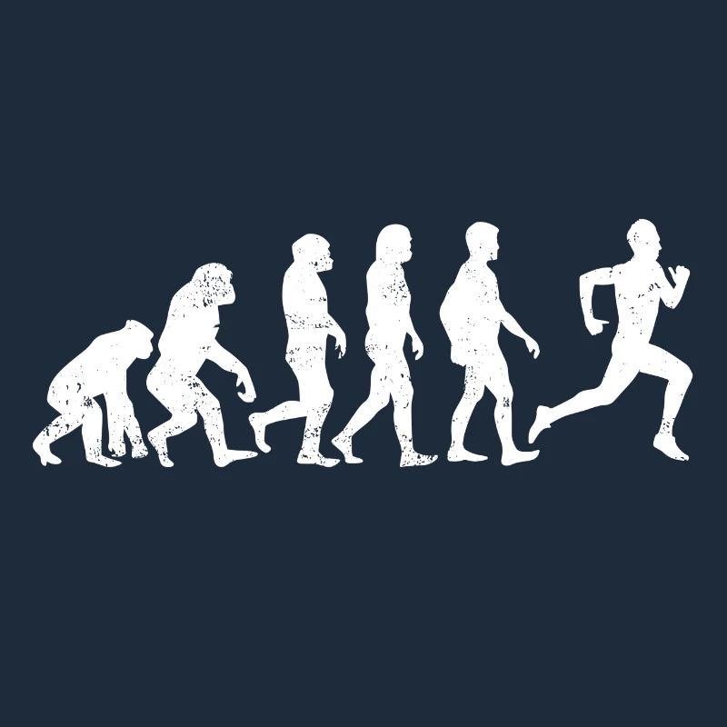 l'évolution de coureur de jogging course cadeau marathon