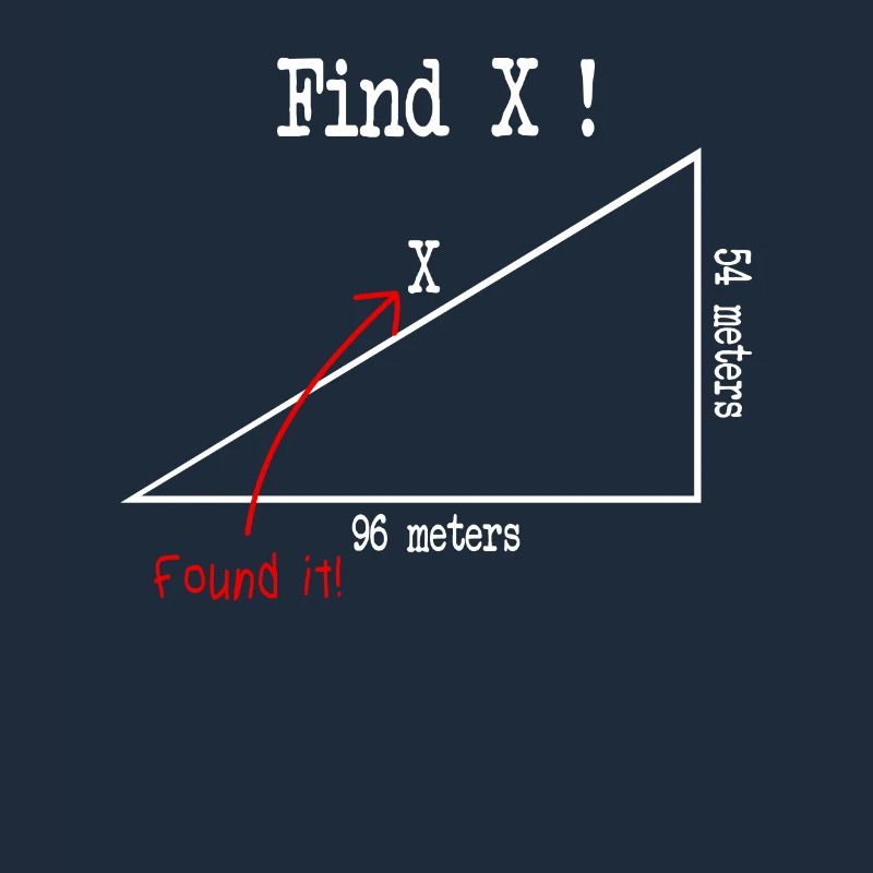 Math math meme Find X Found It pythagoras