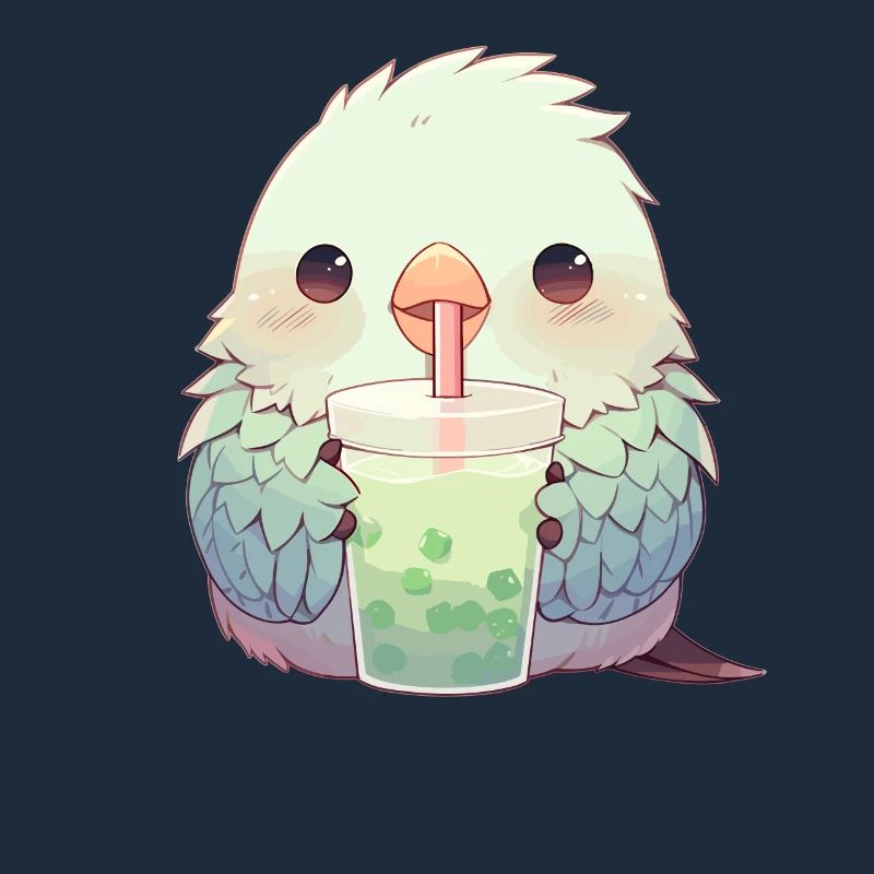 Inséparable kawaii boit Boba Bubble Tea Chibi