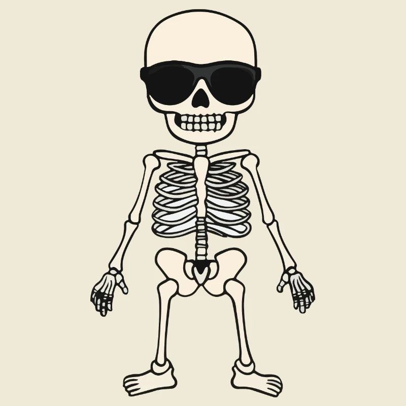 Skeleton Comic Halloween Cool
