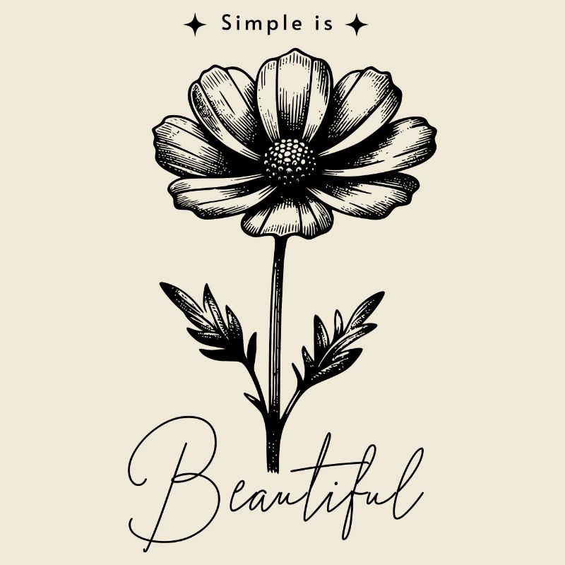 Simple est belle fleur