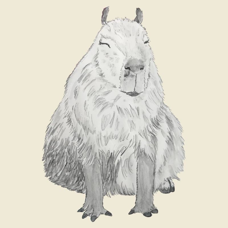 mignon capybara capybara capibara cochon d’Inde