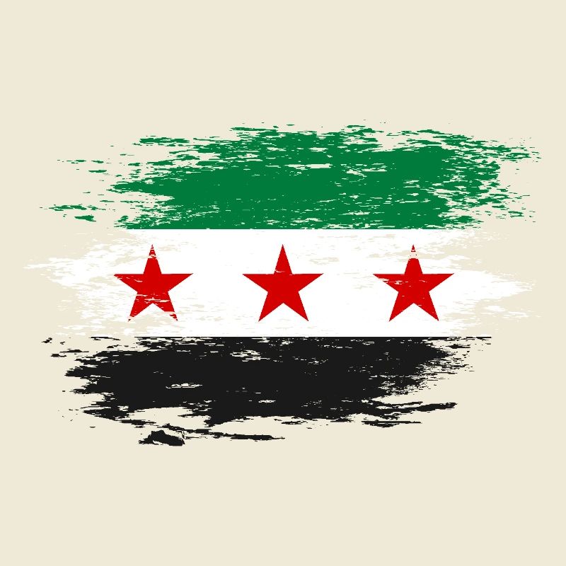 Drapeau syrien utilisé