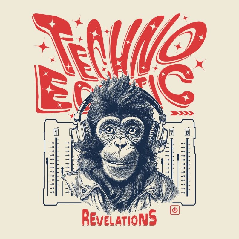 Revelations Shirt: Monkey, Techno and Ecstatic Beats