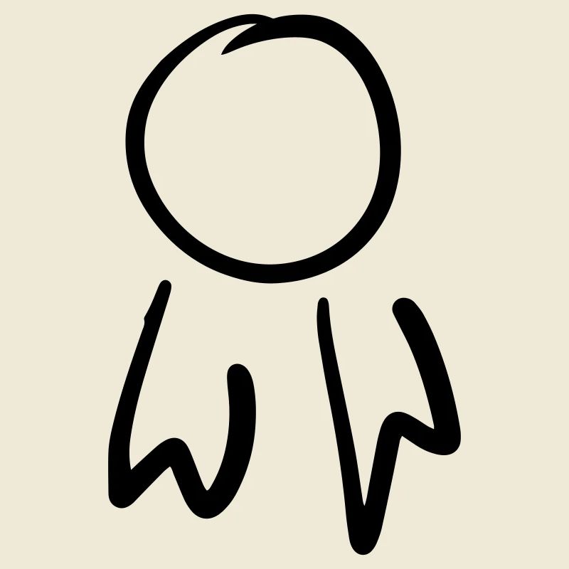 Square Badge / Order Template. Scrawl.