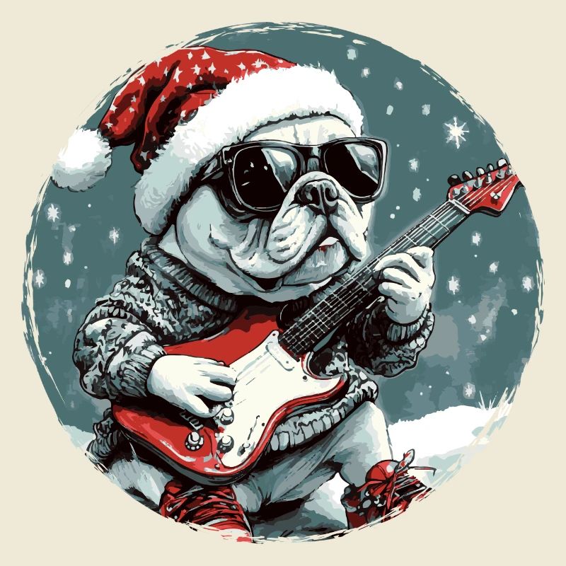 Bouledogue Français Chien Noël Rocker Git