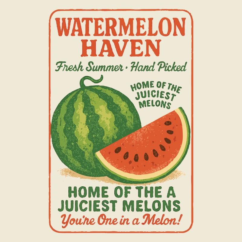 Melon Vintage Pastèque