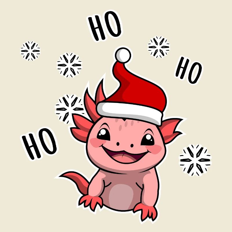 Joyeux Noël de la part du plus mignon des petits axolotls