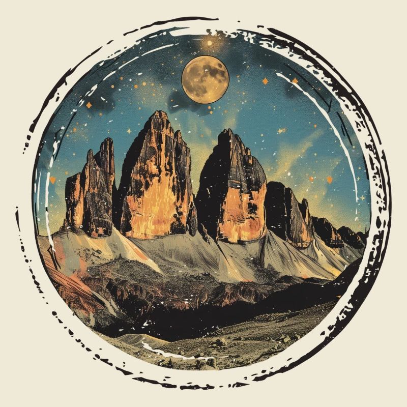 Three Peaks Tre Cime di Lavaredo Dolomites Souvenir