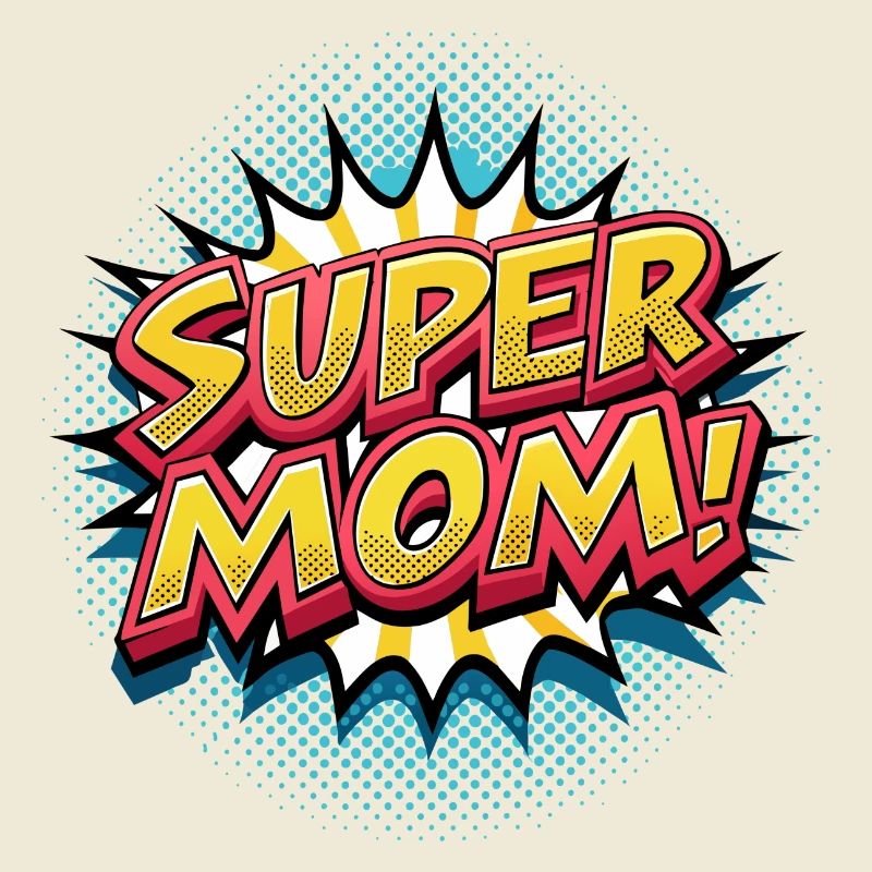 Supermom Muttertag Super Mama Comic
