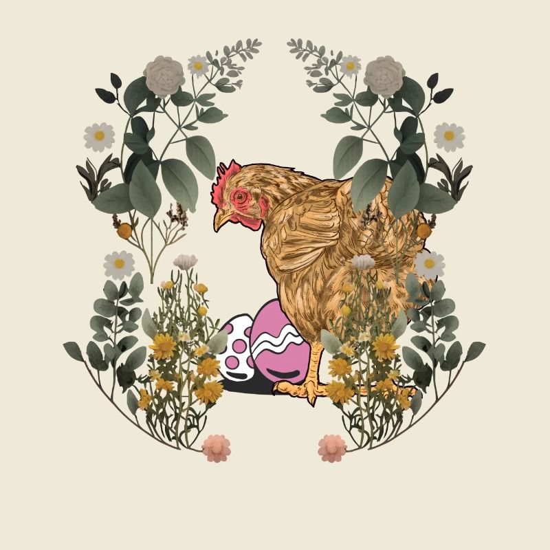 Easter, Easter Eggs, Hen, Chicken, Rural, Nature, Eggs