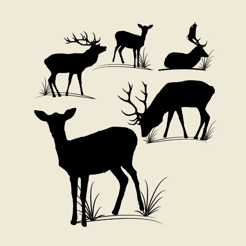 Cerf, chevreuil, daim, daim, chevreuil