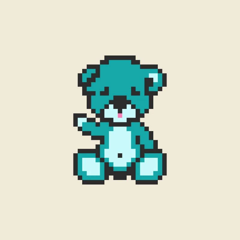 Pixel Bear Alien