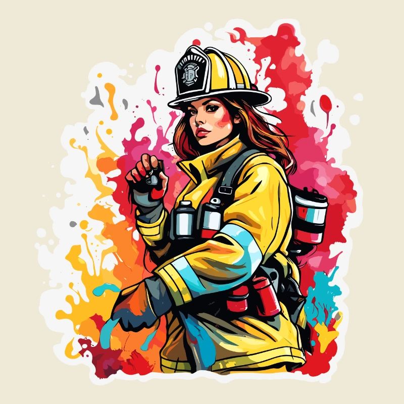 Firefighter / Fire / Fire / Extinguish / Heroine