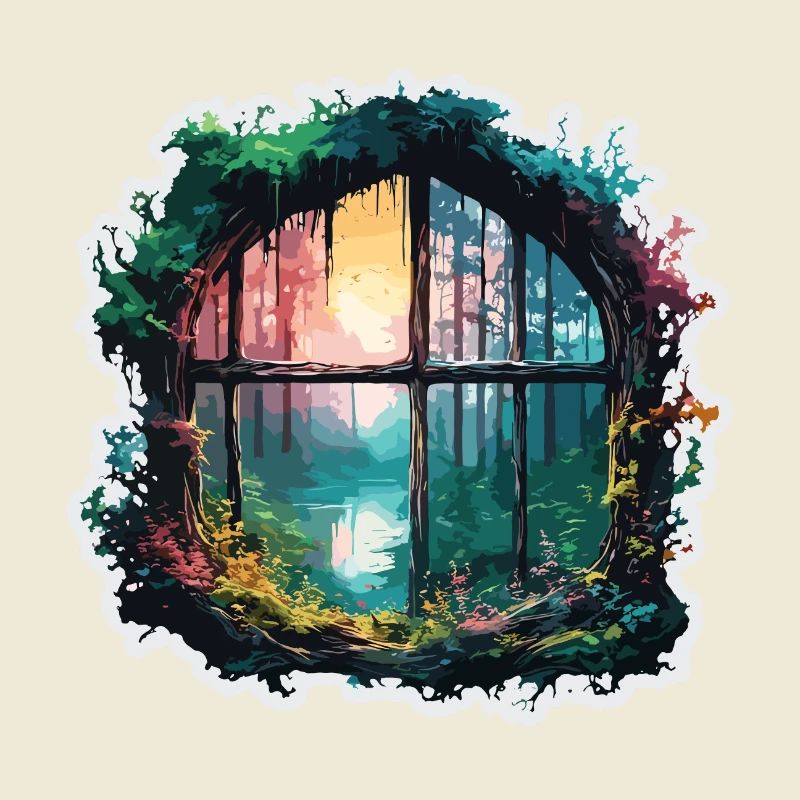 Window in the Forest / Trees / View / Wilderness