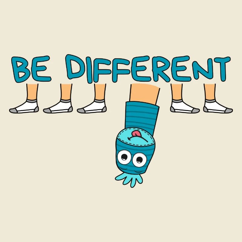 BE DIFFERENT Socke / Sei anders Socke