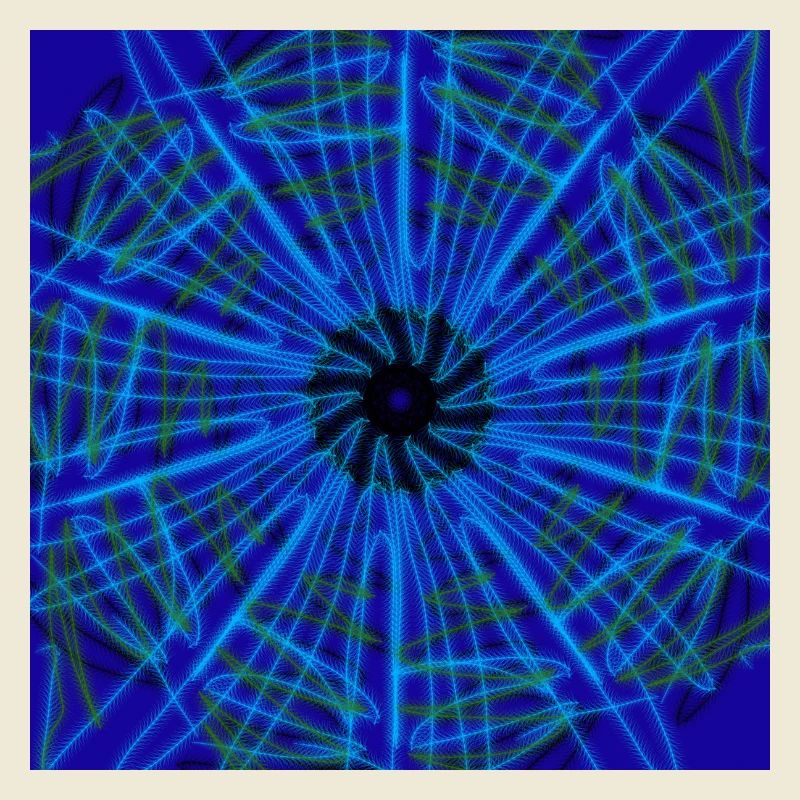 Blue abstract design