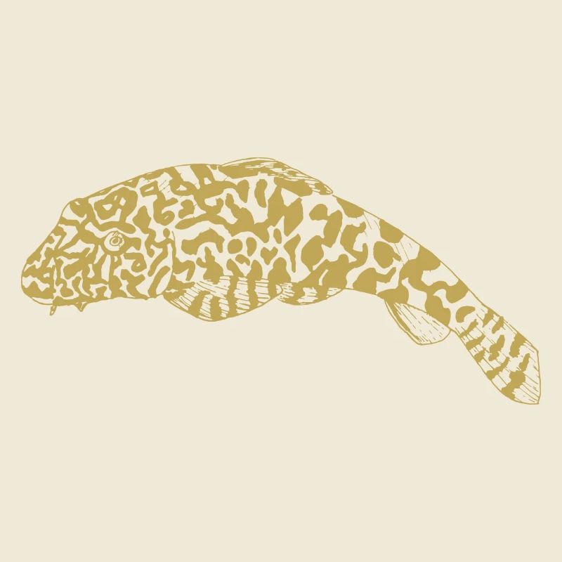 Illustrated designs with fish
