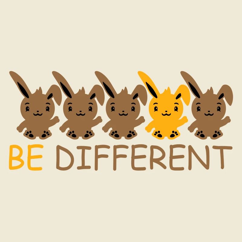 5 Bunny Friends Différence Soyez différent