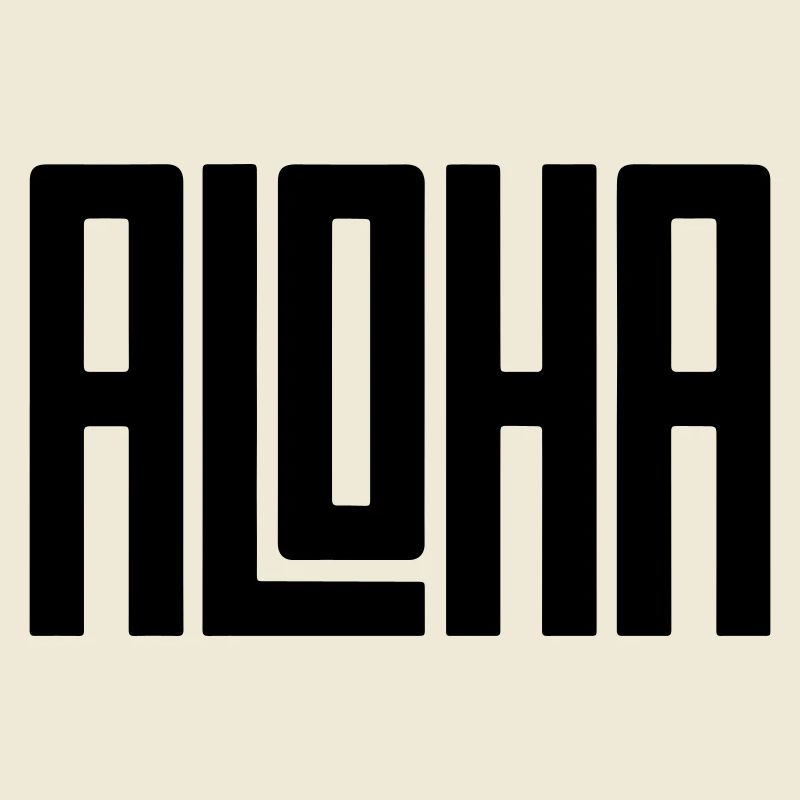 aloha typography art