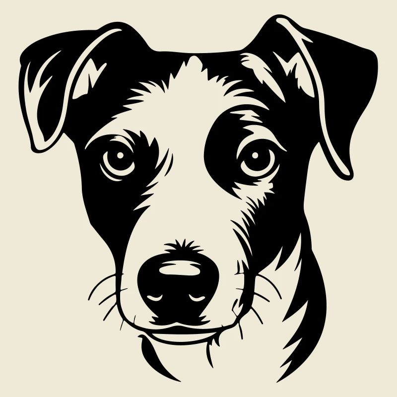 Jack Russel Terrier Dog Head