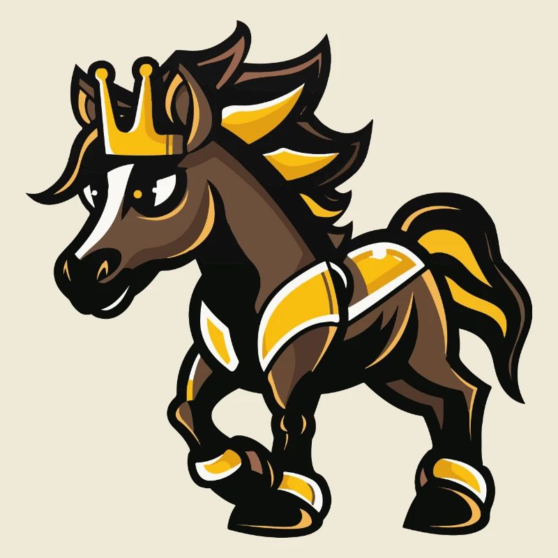 Horse Comic Crown