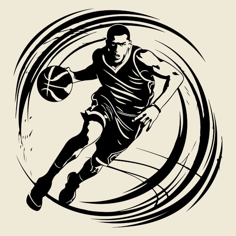 Basketteur Basketteur Basketteur Silhouette