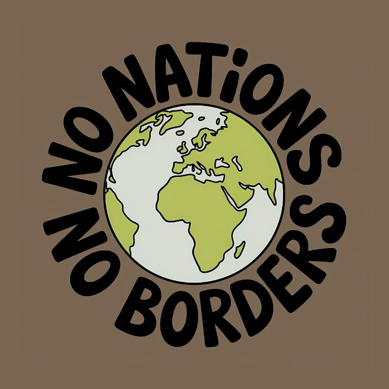 Pas de nations sans frontières - Antifa Tee