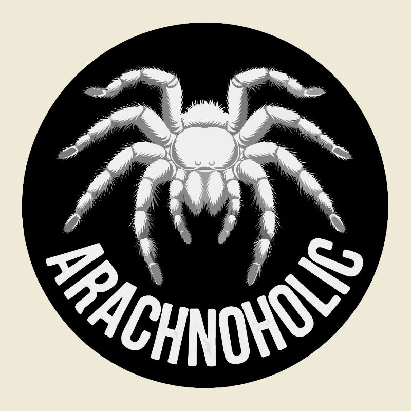 Arachnoholic big hairy tarantula silhouette