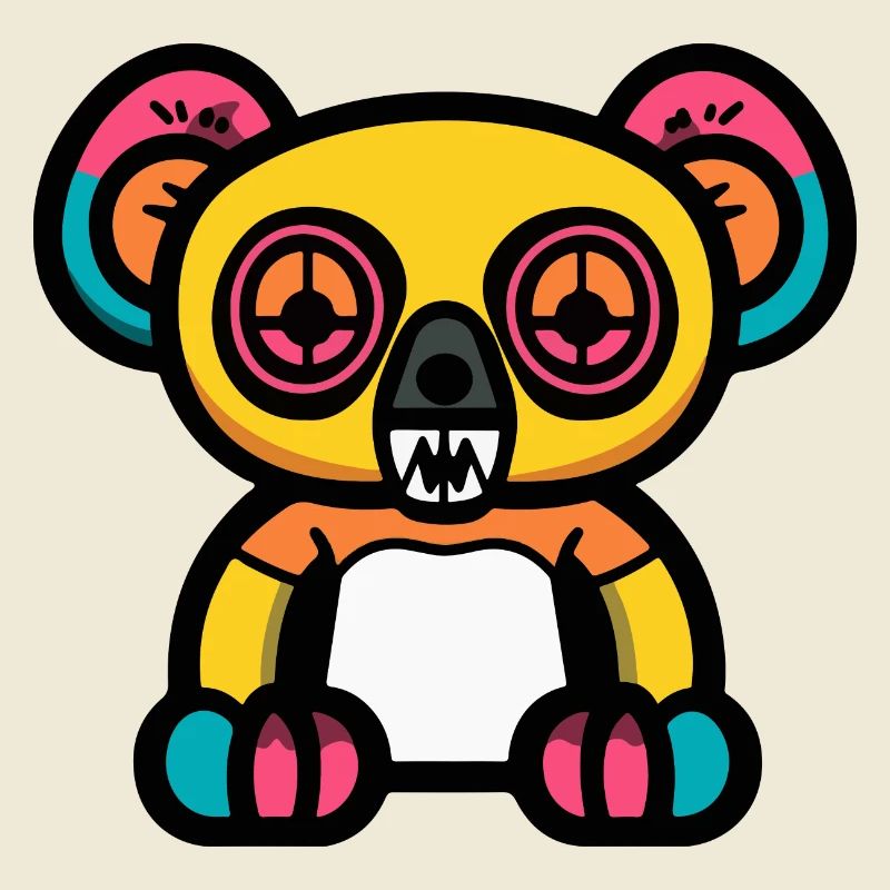 Koala Halloween Comic Zombie