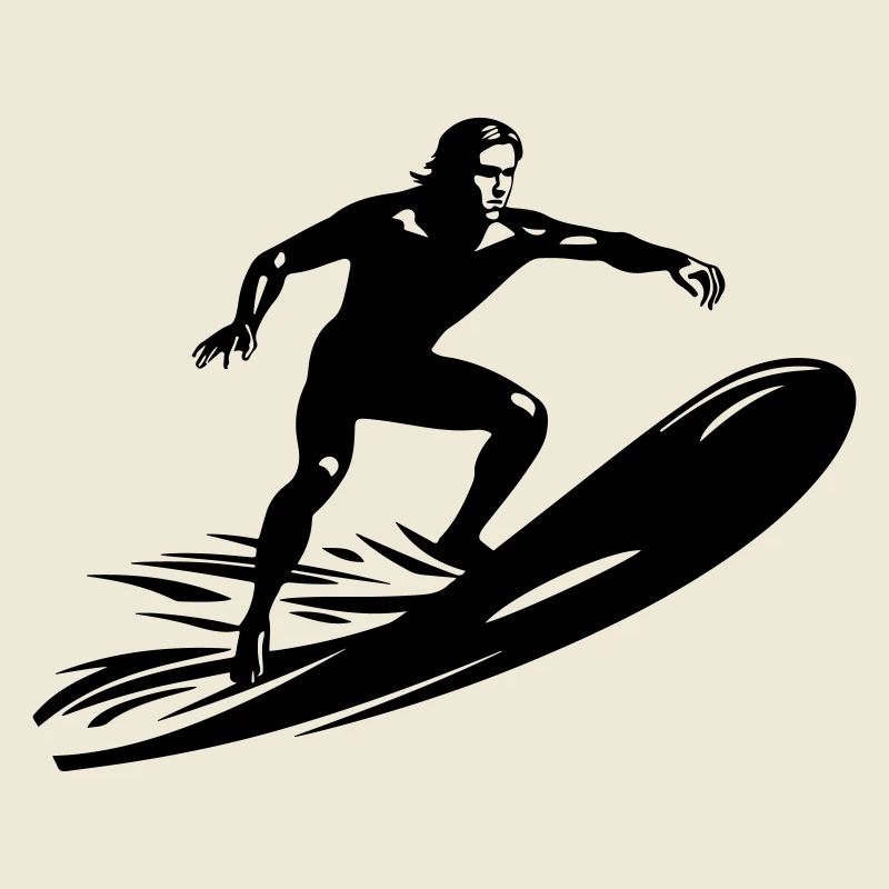 Surfer Man Icon