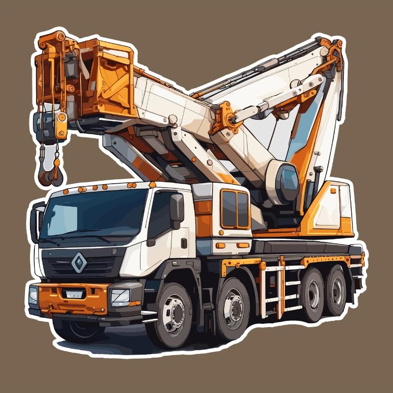 Crane / construction site / winch / crane system