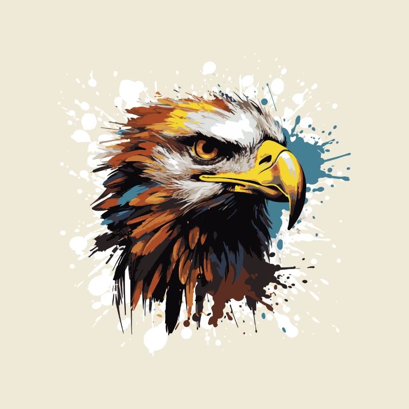 Eagle Pop Art Head